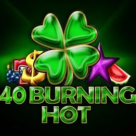 40 Burning Hot logo by Amusnet Interactive at Rollxo Casino40 Burning Hot