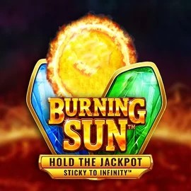 Burning Sun slot logo by Wazdan at Rollxo CasinoBurning Sun