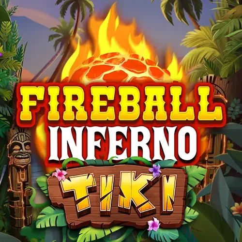 Fireball Inferno Tiki logo – Slots by NetEnt at Rollxo Casino