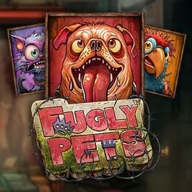Fugly Pets slot logo by Stakelogic at Rollxo CasinoFugly Pets