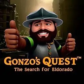 Logo of Gonzo's Quest from NetEnt at Rollxo Casino