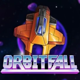Orbitfall slot logo by ELK Studios at Rollxo CasinoOrbitfall
